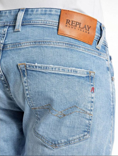 Replay Jeans MA972 GROVER 573 726 Light Blue Organic